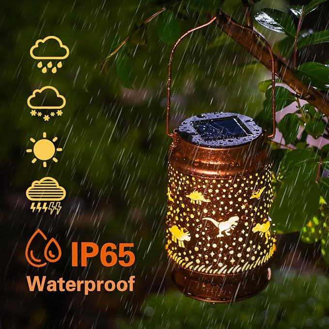 Courtyard Solar Lanterns, Waterproof LED Yard Lights