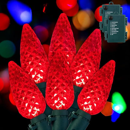 Christmas Yard String Lights, 20ft 6 LED Waterproof