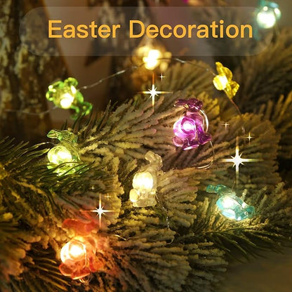 8ft LED Patio String Lights, Waterproof Outdoor