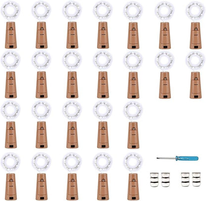 Christmas Porch String Lights 24-Pack, 20 LED Waterproof