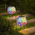 Flower Solar Lanterns, Waterproof LED Patio Lights