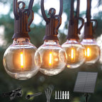 Outdoor Globe Café String Lights, 208ft LED Bulbs