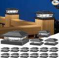 16-Pack Solar Post Cap Lights, Cool White Waterproof
