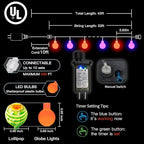 Halloween Fairy Lights, 33ft 100 LED Battery Twinkle Lights