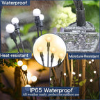 12-Pack Warm White Solar Path Lights, Outdoor Driveway LED