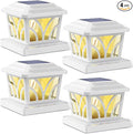 4-Pack Solar Post Cap Lights for Deck, LED