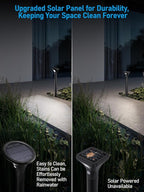 Pure White Solar Pathway Lights, Walkway LED