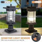Post Lighting Fixture for Outdoor Posts, Black Waterproof