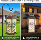 Solar Courtyard Lanterns, Garden Hanging LED Decor