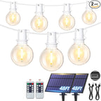 96ft LED Patio String Lights, Waterproof Outdoor