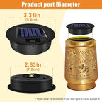 Solar Garden Lanterns 4-Pack, Garden Hanging LED Decor