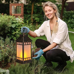 Garden Solar Patio Lanterns, Elegant Waterproof LED