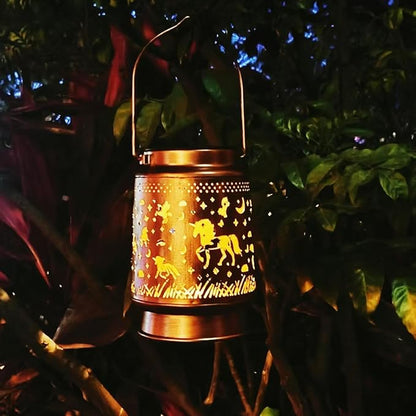 Unicorn Solar Lanterns Outdoor Waterproof, Garden Decor Metal High Brightness LED Light, Solar Hanging Lantern for Garden,Yard,Patio,Lawn, Landscaping (Unicorn)