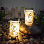Hanging Solar Lantern Set, Metal Outdoor Lighting