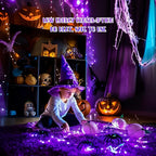 8-Pack Christmas LED String Lights, Waterproof Timer Lights