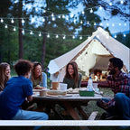 Outdoor String Lights, 33ft White Waterproof LED