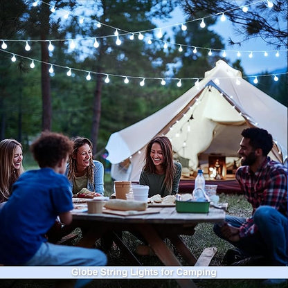 Outdoor String Lights, 33ft White Waterproof LED