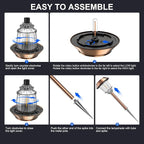 6-Pack Warm White Solar Path Lights, Outdoor Walkway LED