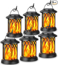 Solar Courtyard Lanterns 6-Pack, Yard Hanging LED Decor