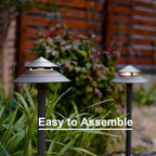 Warm White Solar Path Lights, Outdoor Yard LED