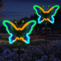 2-Pack Solar Pathway Lights, Waterproof LED Driveway Lights
