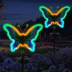 2-Pack Solar Pathway Lights, Waterproof LED Driveway Lights