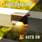 24-Pack Brown Modern Solar Wall Lights, Outdoor LED