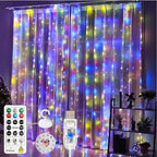 Multicolor Porch String Lights, 8ft Weatherproof LED