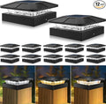 Solar Fence Post Caps 12-Pack, Patio LED