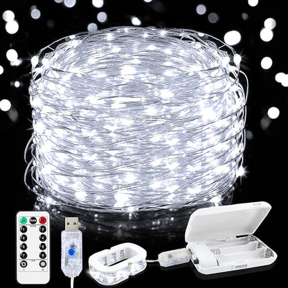 Christmas Porch String Lights, 16ft 50 LED Waterproof