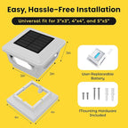 Solar Fence Lights, Outdoor LED