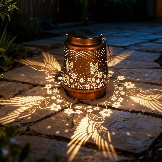 Christmas Gifts Lantern Outdoor Waterproof Decorations Garden Decor, Christmas Birthday Gifts for Women, Mom, Grandma Decorative Garden for Patio Yard Lawn Front Porch Gardening Gifts