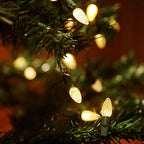 2-Pack 50 LED Christmas Twinkle Lights, 18ft Waterproof for Patio