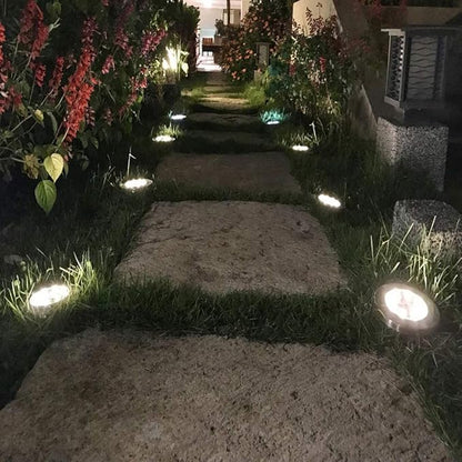 ZGWJ Solar Ground Lights,16 Pack Waterproof Solar Garden Lights, Upgraded Outdoor Garden Waterproof Bright in-Ground Lighting, Landscape Lighting for Pathway,Yard,Deck,Lawn,Patio,Walkway White