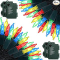 4-Pack 17ft Christmas LED String Lights, Waterproof Timer Lights
