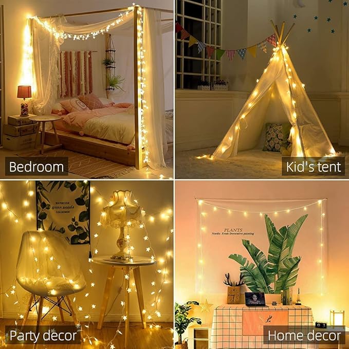 33ft Warm White Outdoor Edison String Lights, Weatherproof