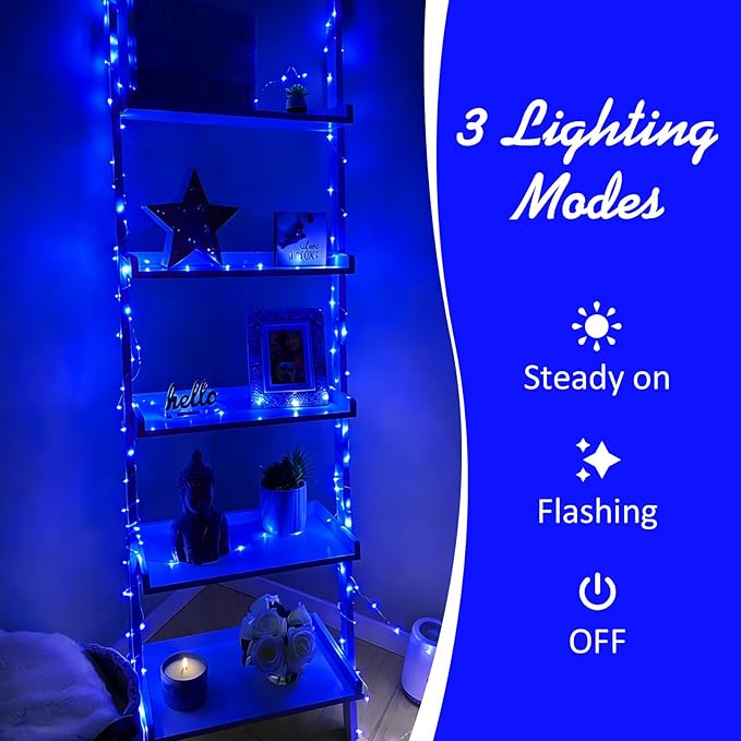 6-Pack 16ft LED Patio String Lights, Waterproof Outdoor