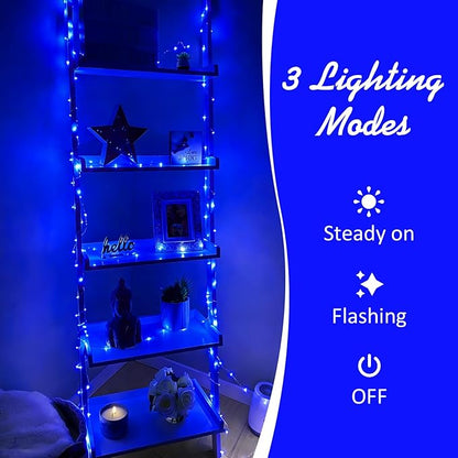 6-Pack 16ft LED Patio String Lights, Waterproof Outdoor