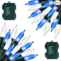 Christmas Backyard String Lights 2-Pack, 50 LED Waterproof