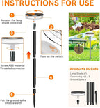 Solar Garden Path Lights 6-Pack, Waterproof