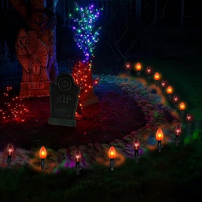 Christmas Pathway String Lights, 19.5ft C9