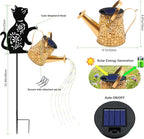 Cat Solar Lawn Figurine Light, Waterproof