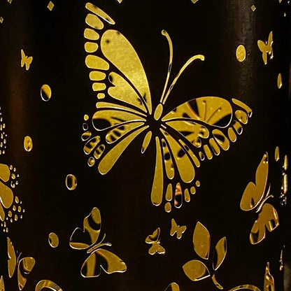 4 Pack Butterfly Birthday Gifts for Women Mom Grandma Solar Lanterns Outdoor Waterproof Garden Decor Hanging LED Decorative Light for Patio Yard Lawn Gardening Gifts
