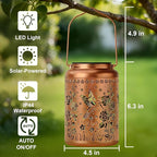 Hummingbird Solar Lanterns, Waterproof LED Yard Lights