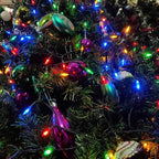 Christmas Patio String Lights 2-Pack, 18ft Waterproof
