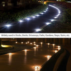 Solar Driveway Path Lights 8-Pack, Waterproof