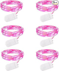 6-Pack Silver Porch String Lights, 7ft Weatherproof LED