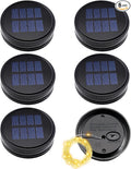 6-Pack Charming Courtyard Solar Lanterns for Outdoor, Waterproof LED