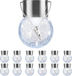 Globe Solar Lantern Set 12-Pack, Rustic Porch Lighting