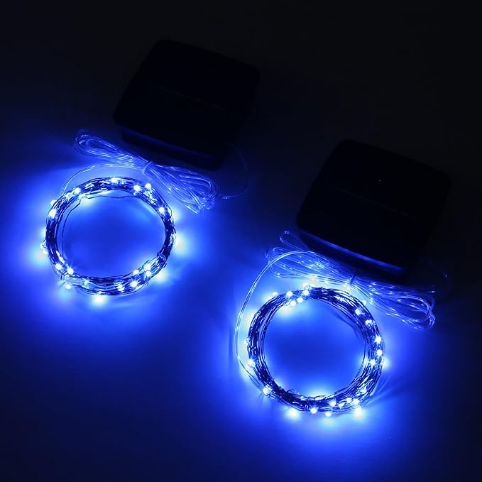 2-Pack Outdoor String Lightsft Blue Waterproof